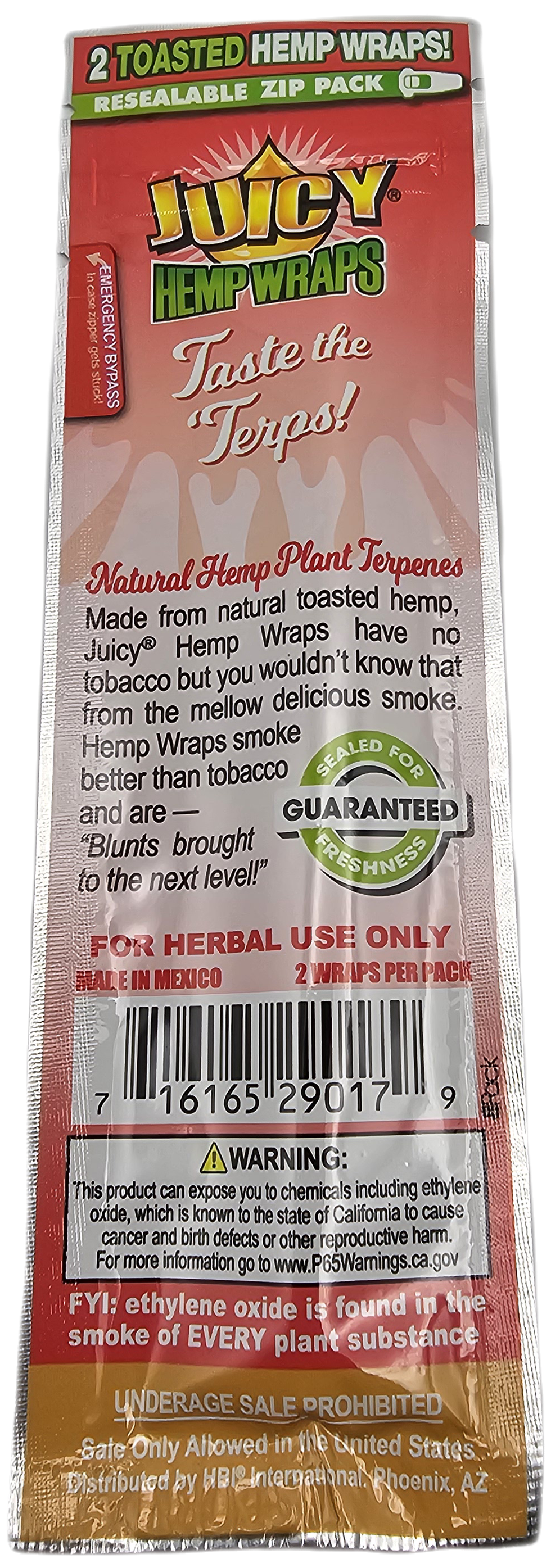 Juicy Jay Hemp Wraps Papaya Punch