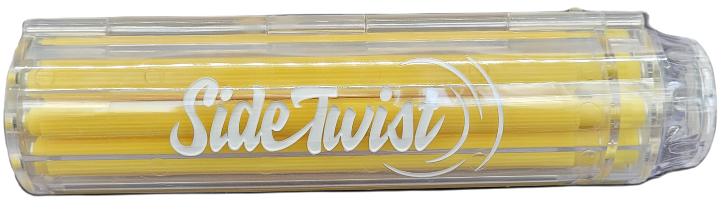 Yellow Sidetwist XL Blunt Roller (Yellow Pins Clear Body) 13mm