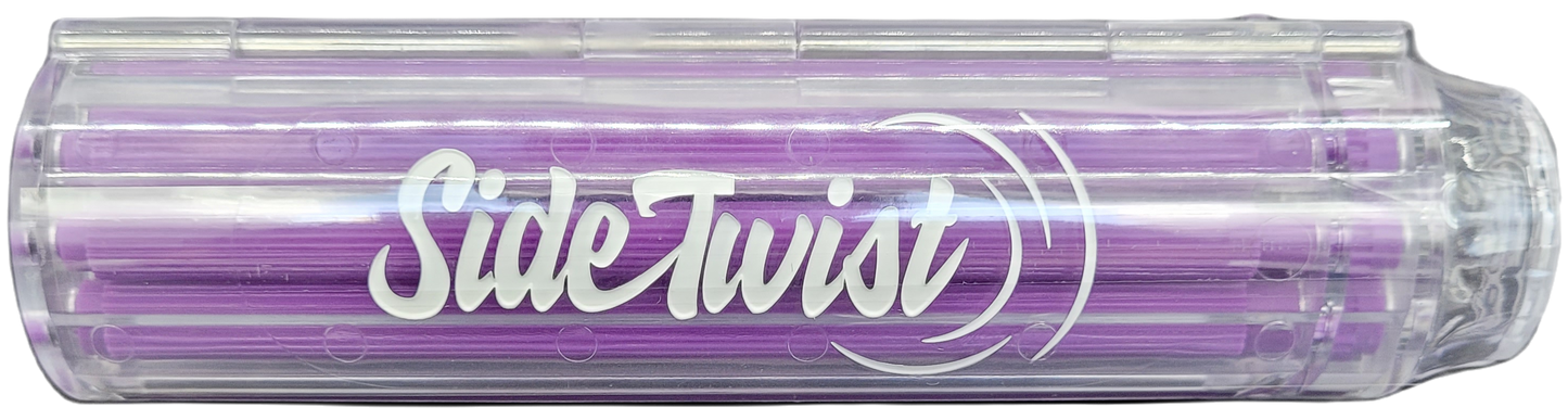 Purple Sidetwist XL Blunt Roller (Purple Pins Clear Body) 13mm
