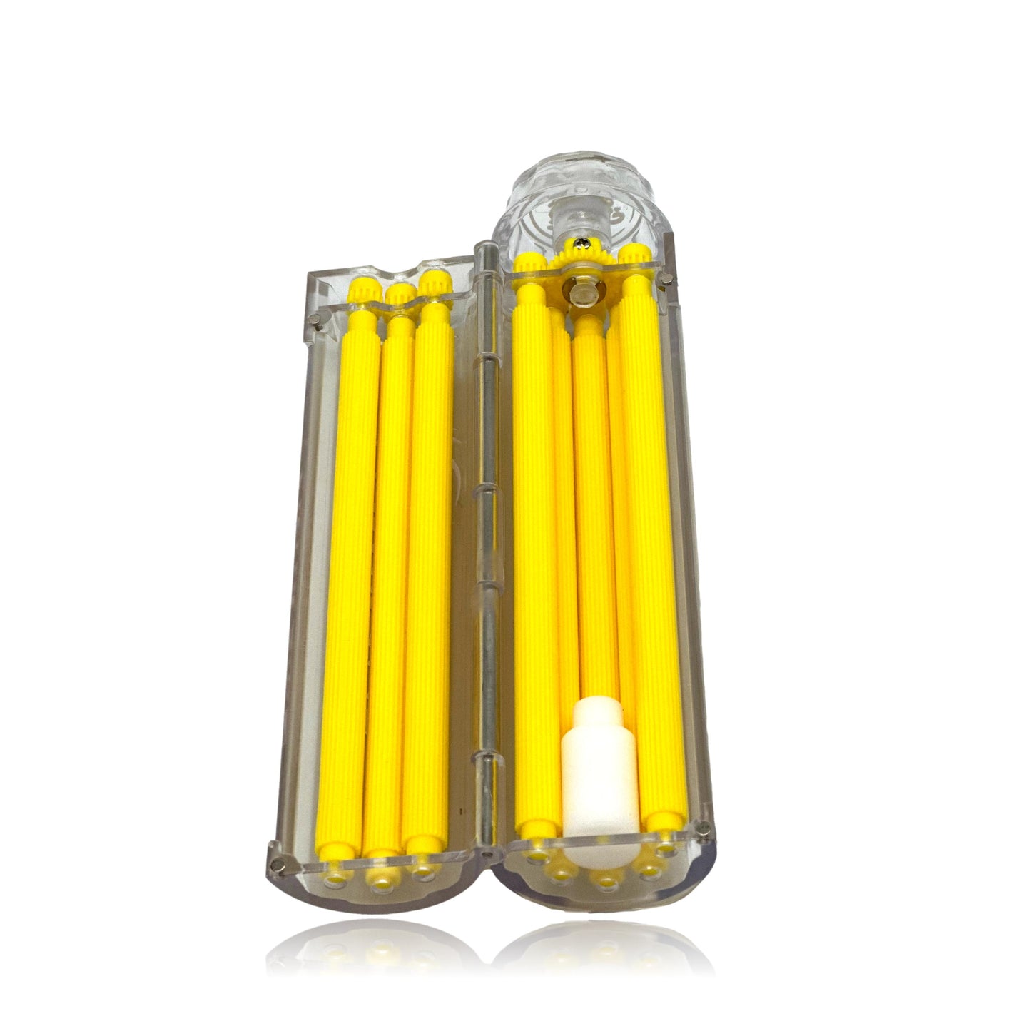 Yellow Sidetwist XL Blunt Roller (Yellow Pins Clear Body) 13mm