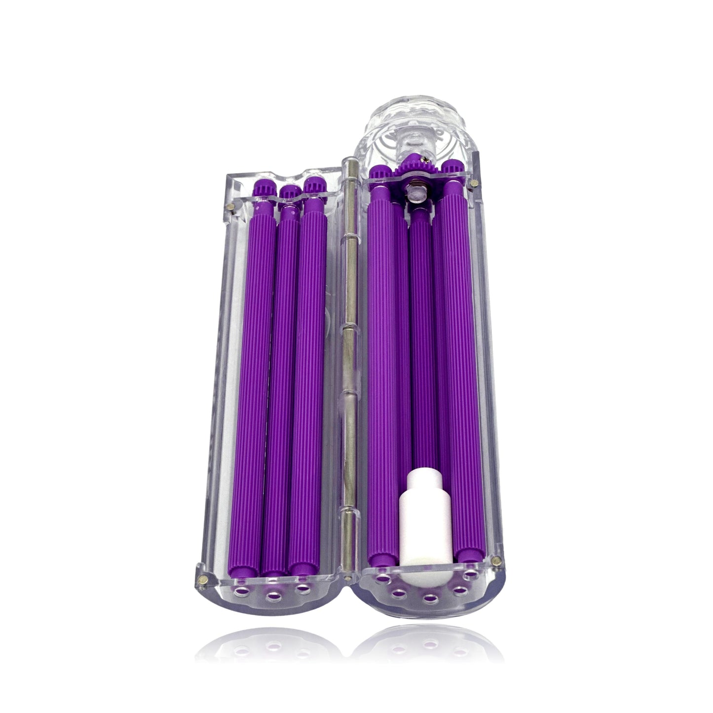 Purple Sidetwist XL Blunt Roller (Purple Pins Clear Body) 13mm