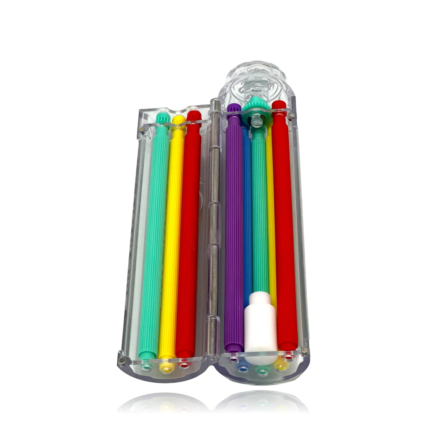 Rainbow Sidetwist XL Blunt Roller (Rainbow Pins Clear Body) 13mm