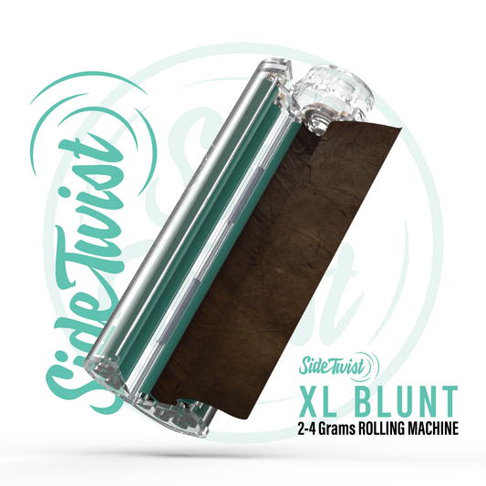 Teal Sidetwist XL Blunt Roller (Teal Pins Clear Body) 13mm