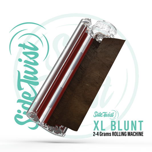 Red Sidetwist XL Blunt Roller (Red Pins Clear Body) 13mm